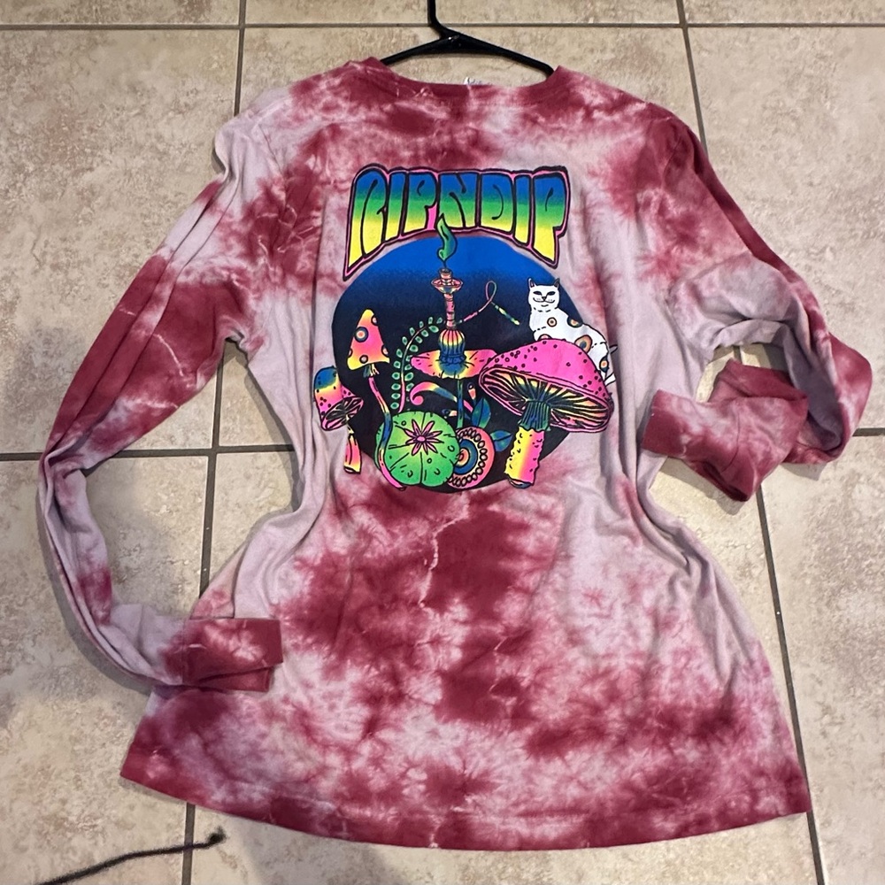 Rip n Dip Pink Tie Dye Long Sleeve Shirt